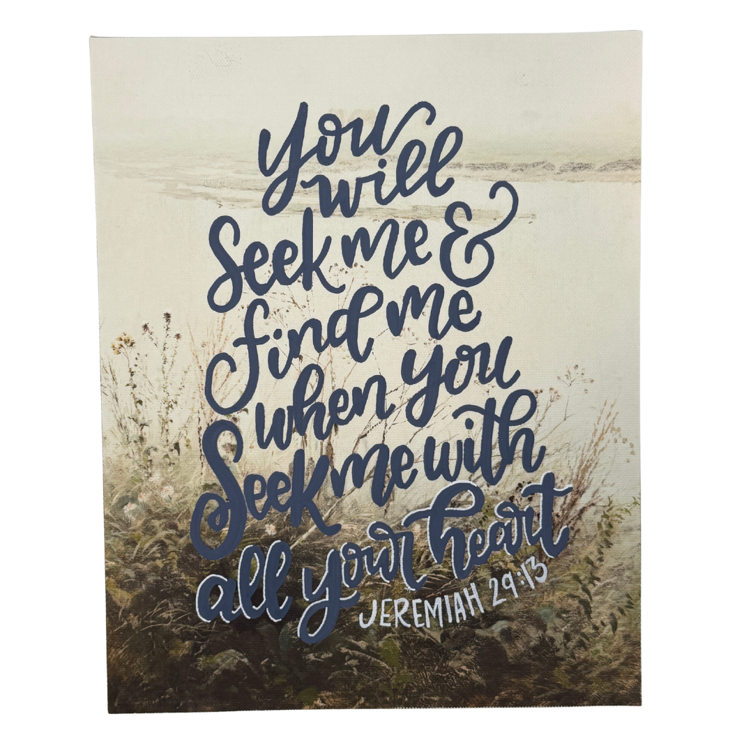 8x 10 Canvas Prints with Calligraphy - Weekly Drop