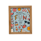 8x10 Frame & Caddie Coloring Set